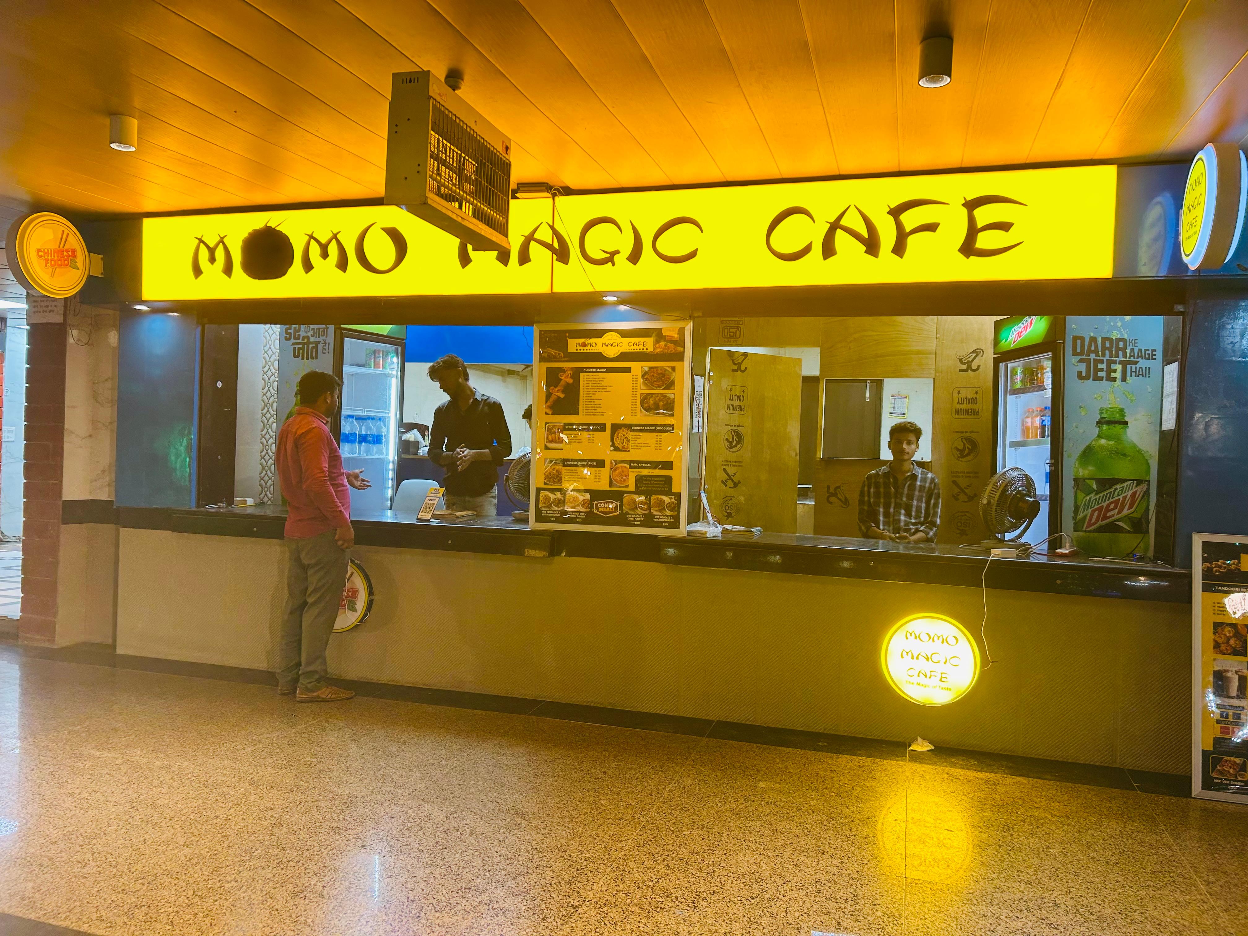 Momo Magic Cafe Franchise Outlet at Agra Chaupati Food Court