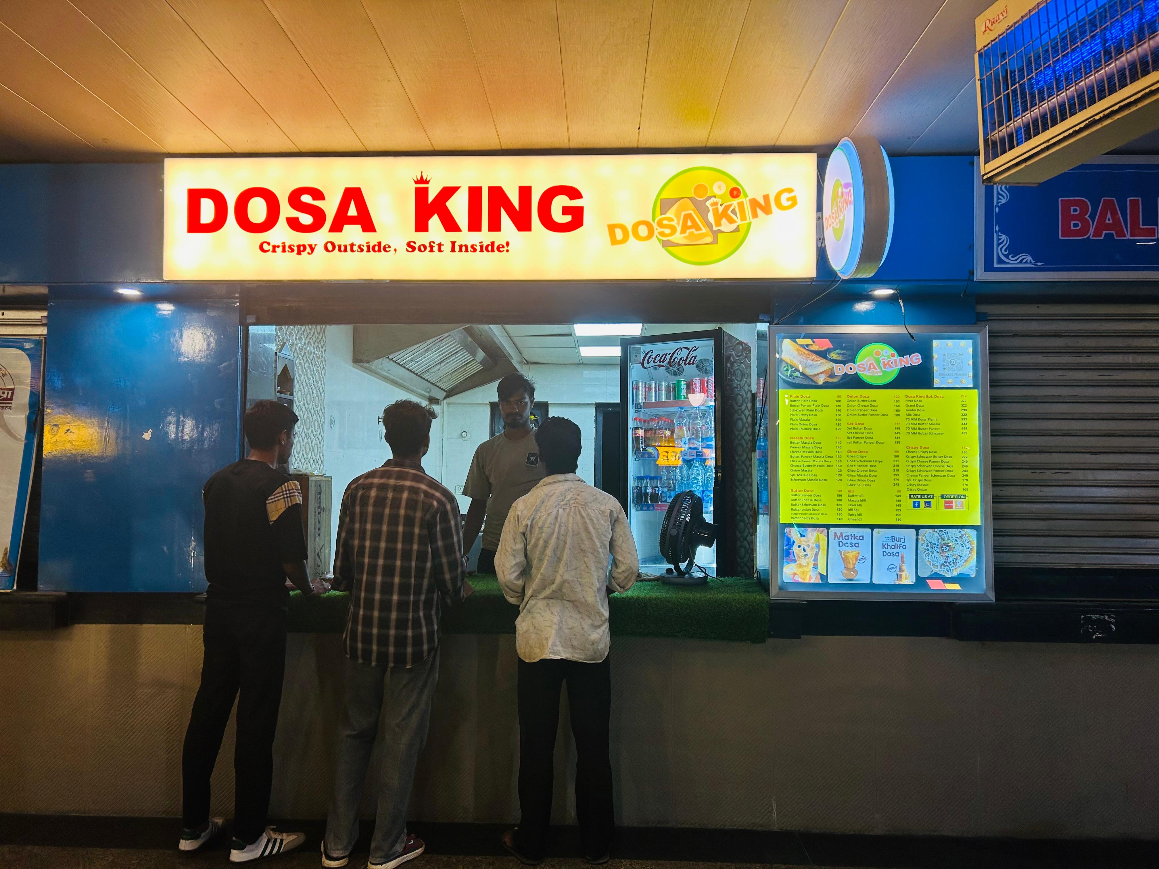 Dosa King Franchise Outlet at Agra Chaupati Food Court