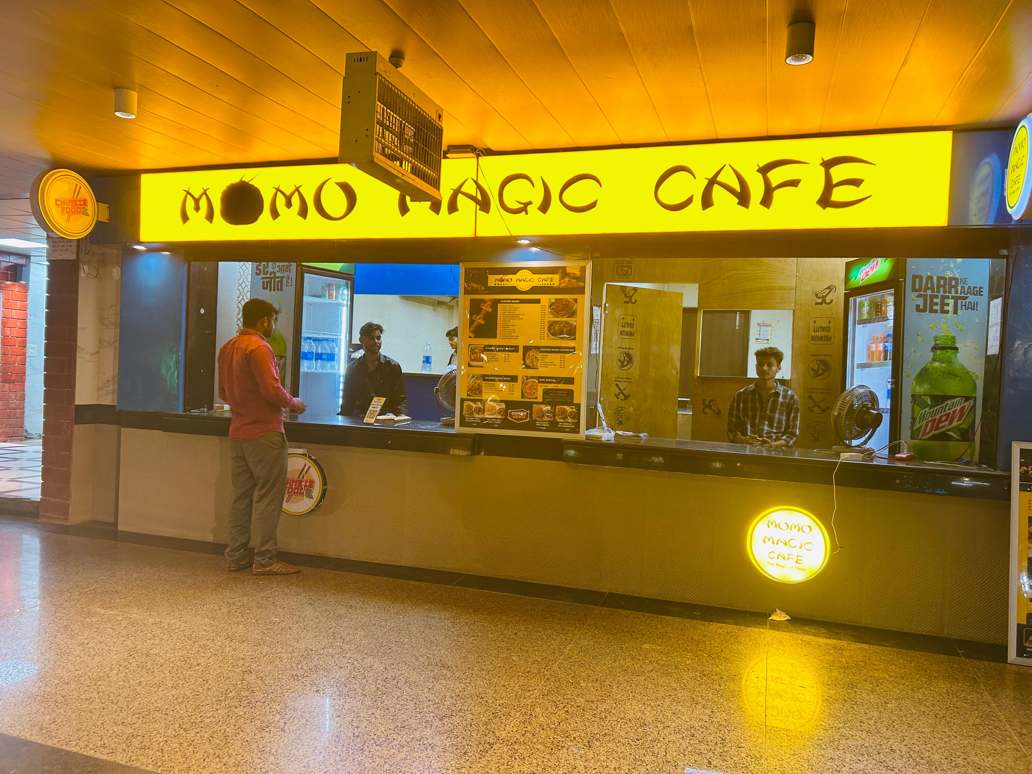 Momo Magic Cafe Express Counter at Agra Chaupati Food Court